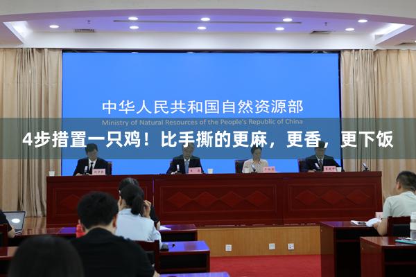 4步措置一只鸡！比手撕的更麻，更香，更下饭