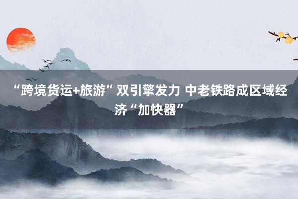 “跨境货运+旅游”双引擎发力 中老铁路成区域经济“加快器”