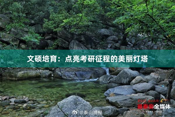 文硕培育：点亮考研征程的美丽灯塔