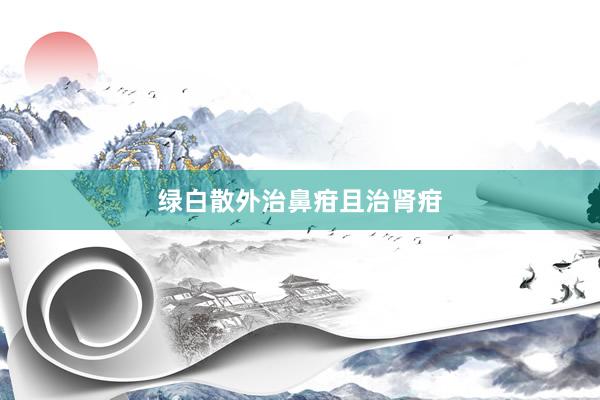 绿白散外治鼻疳且治肾疳