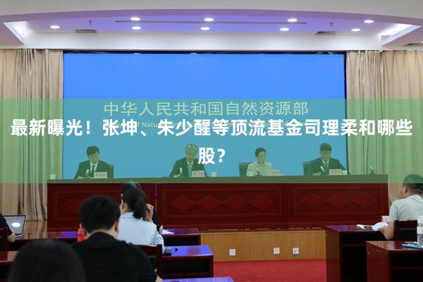最新曝光！张坤、朱少醒等顶流基金司理柔和哪些股？