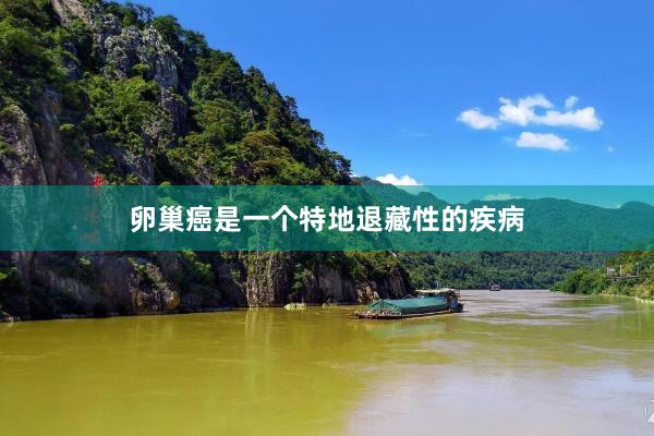 卵巢癌是一个特地退藏性的疾病
